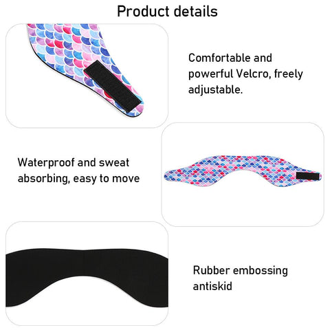 Adjustable Mermaid Swimming Headband Neoprene SBR Waterproof Ear Protection -OS00188-Veeddydropshipping