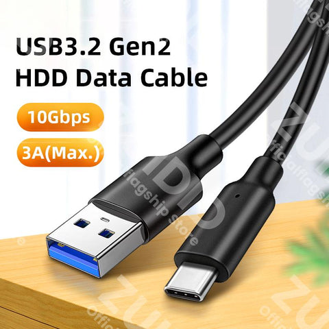 10Gbps USB3.2 to USB Type C SuperSpeed Data Cable for SSD M2 Enclosure NVME M2 3A-PA01026-Veeddydropshipping
