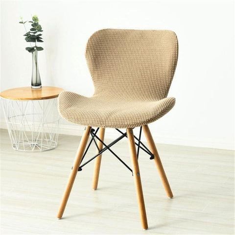 Curved Chair Cover Spandex Accent Chair Slipcover-HA00428-Veeddydropshipping
