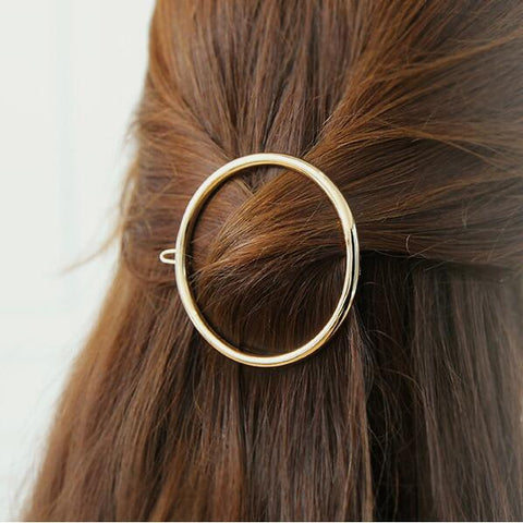 Fashion Metal Leaf Hair Clip Barrettes Hairpin-WF01291-Veeddydropshipping