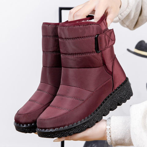 Winter Women Ankle Boots Warm Plush Soft Platform Snow-BS00942-Veeddydropshipping