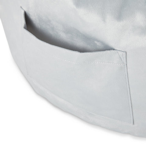 Velvet Bean Bag Lounge Chair with Pocket-HA01733-Veeddydropshipping