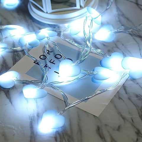 10/20leds LED Love String Lights Pink Purple Blue Christmas Wedding Birthday-TI00926-Veeddydropshipping