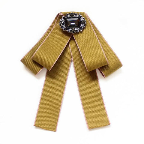 Bow Tie Brooches for Women-WF01255-Veeddydropshipping