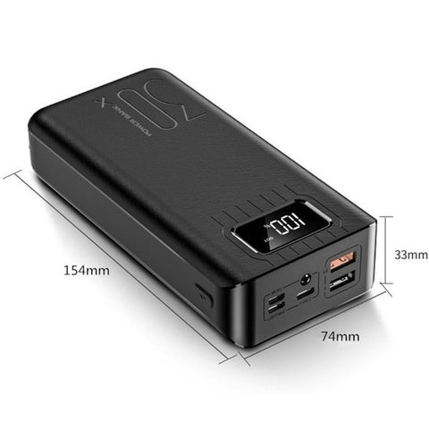 50000mAh Mobile Power One-way Fast Charging External Battery Digital Flashlight Fast Charging-PA00495-Veeddydropshipping