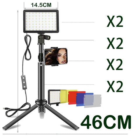 LED Photography Video Light Panel Lighting Photo Studio Lamp Kit With Tripod -CE00355-Veeddydropshipping
