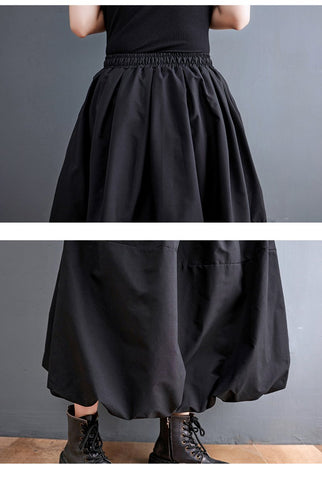 Vintage High Waist Pleated Skirt Women-WF00563-Veeddydropshipping
