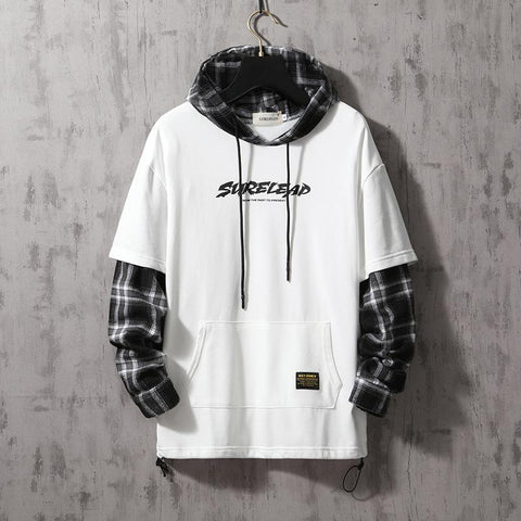 Patchwork Hoodies Autumn Spring Sweatshirts Hiphop Punk-MF00011-Veeddydropshipping