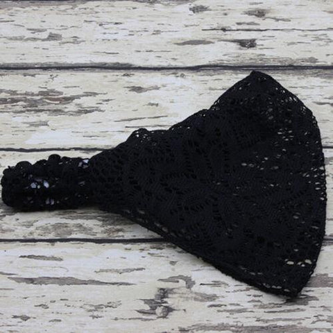 Women Hair Lace Wrap headband Scarf-WF01105-Veeddydropshipping
