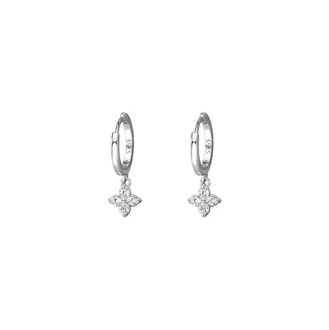 925 Sterling Silver Floral Sweet Earrings Temperament Simple-JW01418-Veeddydropshipping