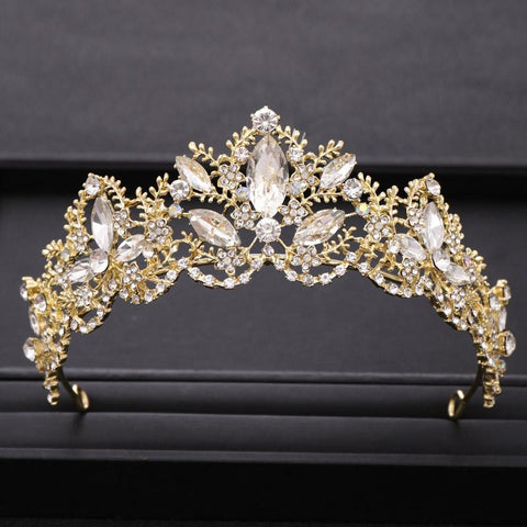 Diadem Queen Princess Tiaras Bridal Hair Jewelry Hair Accessories -JW00499-Veeddydropshipping