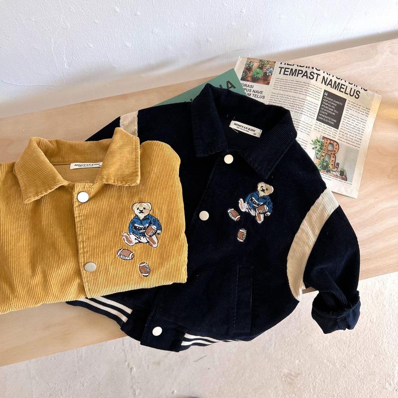 Spring Autumn Children Corduroy Jackets Boys Girls-Veeddydropshipping