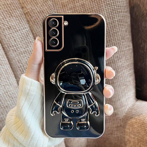 ROCK 6D Luxury Plating Astronaut Fold Stand Phone Case For Samsung Galaxy S23 Ultra-PA00200-Veeddydropshipping