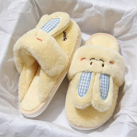 Rabbit Couples Winter Shoes Warm Plush Anti-slip-BS01169-Veeddydropshipping