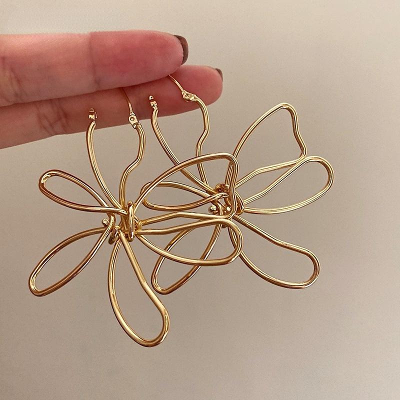 Jewelry Big Flower Earrings Popular Style Elegant Temperament -JW01414-Veeddydropshipping
