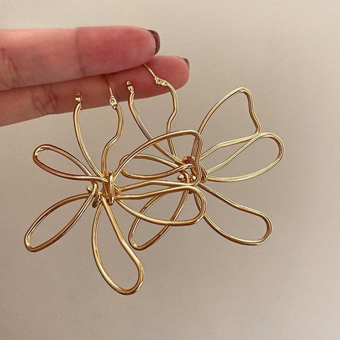 Jewelry Big Flower Earrings Popular Style Elegant Temperament -JW01414-Veeddydropshipping