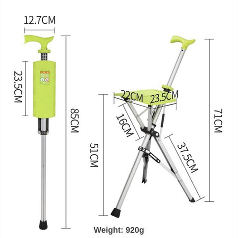 Crutches Cane Stool Automatic Foldable Walking-HA01633-Veeddydropshipping