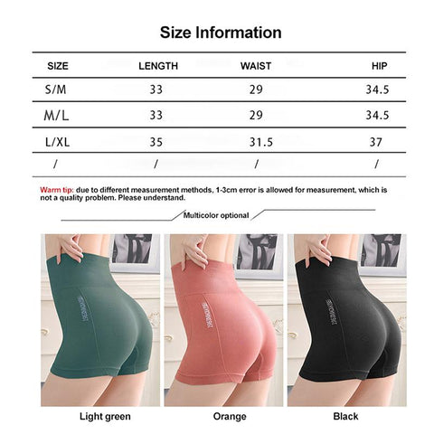 New Fitness Shorts Seamless Yoga Shorts for Women Female Tight Cycling Breathable -OS00915-Veeddydropshipping