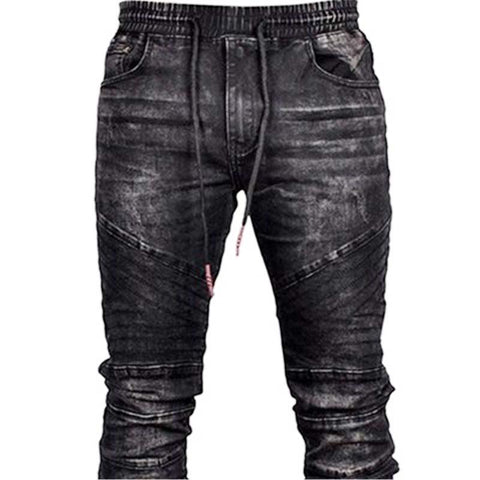 Summer New Jeans Elastic Elastic Waist Harem-Veeddydropshipping