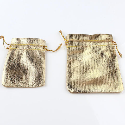 Jewelry Packing Gold/Sliver Foil Cloth Drawstring Velvet Packaging -JW01708-Veeddydropshipping
