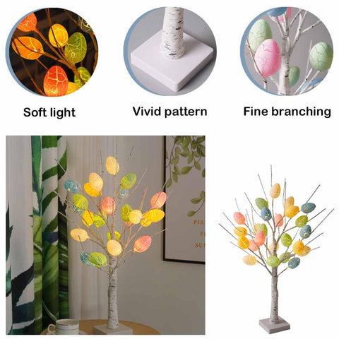 Led Easter Egg Tree With Lights Easter Decorations-HA01872-Veeddydropshipping