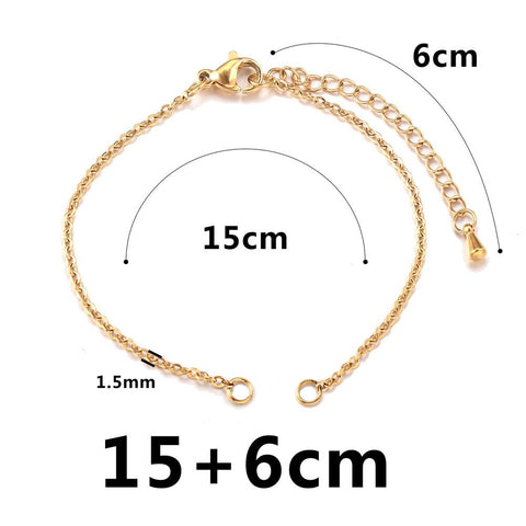 Stainless Steel Width Adjustable Cuba Chain for Jewelry Making DIY -JW01609-Veeddydropshipping