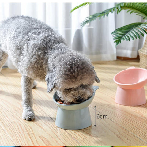 Pet Food Bowl Tilt High Bottom Neck Protector-HA01389-Veeddydropshipping
