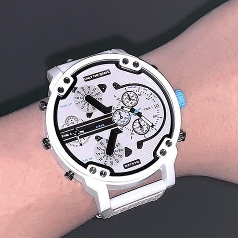 Watch New Fashion Individual Silicone Belt White Quartz Clock -JW00807-Veeddydropshipping