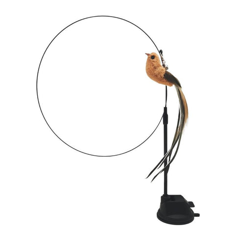 Epoxy Sucker Steel Wire Long Rod Feather Cat-HA01373-Veeddydropshipping