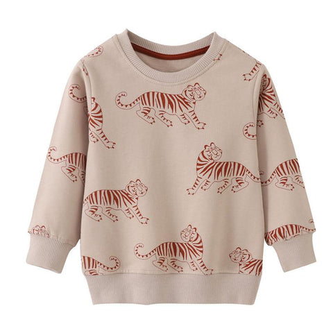 Jumping Meters New Arrival Autumn Spring Tigers Print Baby Sweatshirts Long-TB01343-Veeddydropshipping