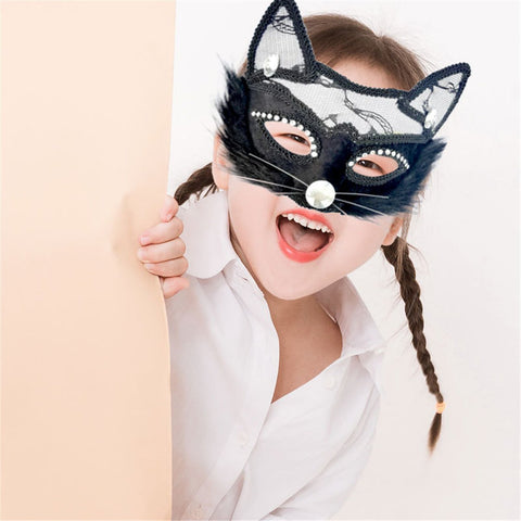 Cosplay Leather Cat Mask Bdsm Fetish-WF01613-Veeddydropshipping