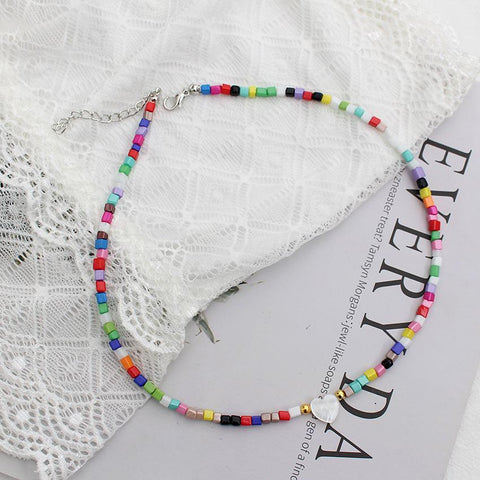Natural Shell Beads Necklace Korean  Female Jewelry-JW01247-Veeddydropshipping