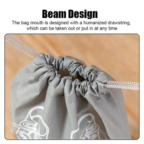 Shoe Dust Covers Drawstring Clear Storage Bag-HA01145-Veeddydropshipping