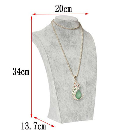Portrait Necklace Stand Holder Jewellry  Mannequin Bust Display -JW01718-Veeddydropshipping