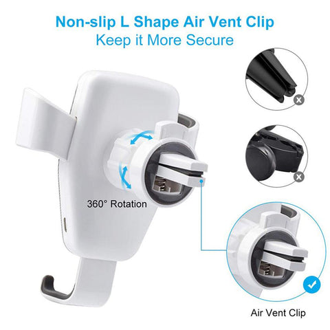 Wireless Fast Charger Car Mount Air Vent Holder-Veeddydropshipping