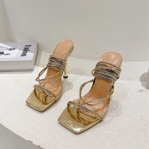 Heels Sandals Female Fashion Cross-tied Rome Women Casual-BS00864-Veeddydropshipping