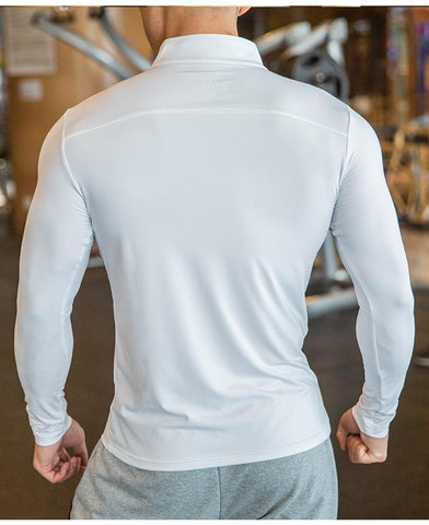 Men's Tight Running T-shirt Fitness Tight Long Sleeve Sweatshirt-Veeddydropshipping