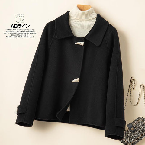 Pure Wool Handmade Double-Sided Cloth Coat-Veeddydropshipping