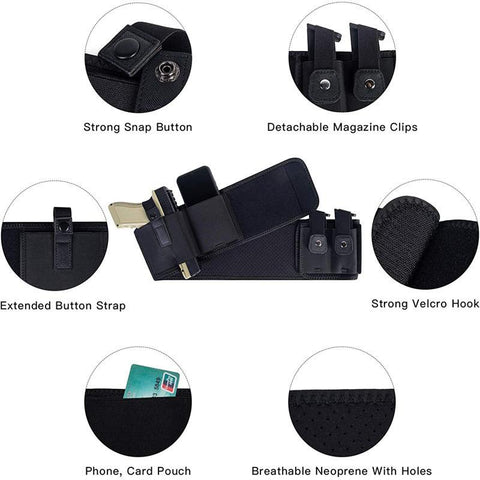 Belt Waist Band Pistol Holder Magazine Bag Military-OS01370-Veeddydropshipping
