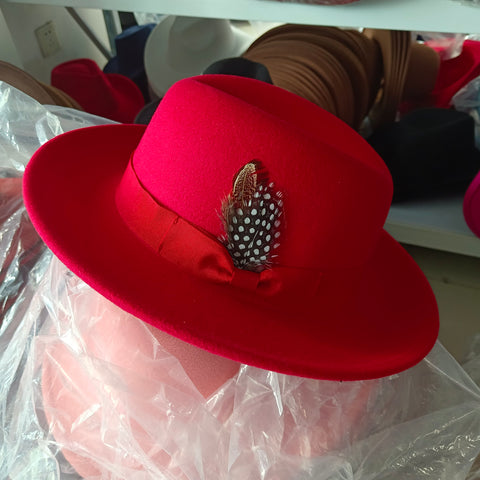wide brim jazz top hat autumn winter classic-MF00995-Veeddydropshipping