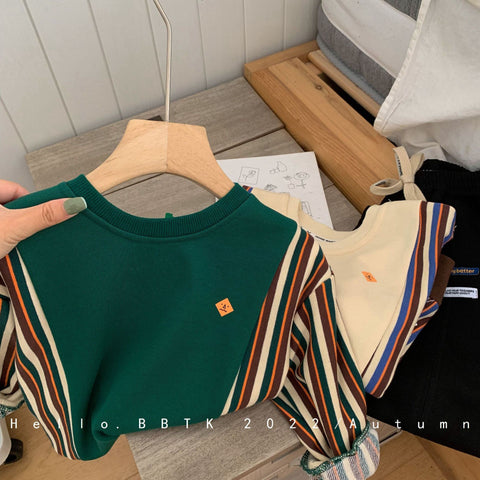2022 Autumn Boys Casual Long Sleeve Sweatshirts Baby Kids Children Shirts-TB01336-Veeddydropshipping