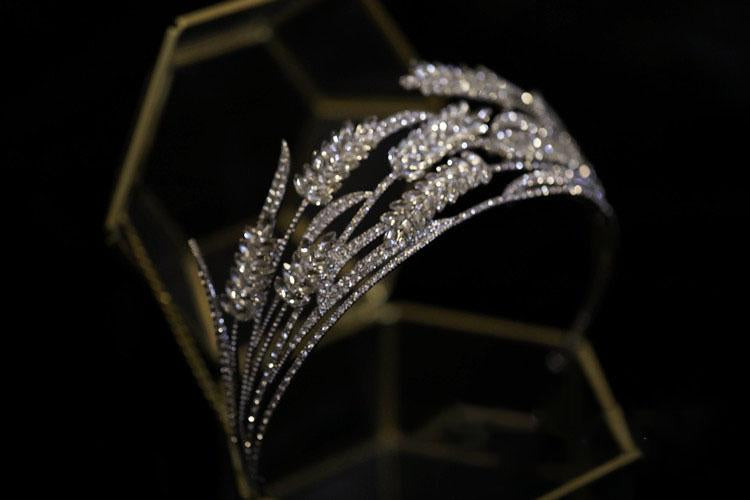 Trendy Crown Wedding Hair Accessory Women Hairwear Bridal -JW00500-Veeddydropshipping