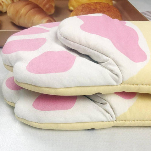 Cute Cat Paws Oven Heat Insulation Gloves Microwave-HA01182-Veeddydropshipping