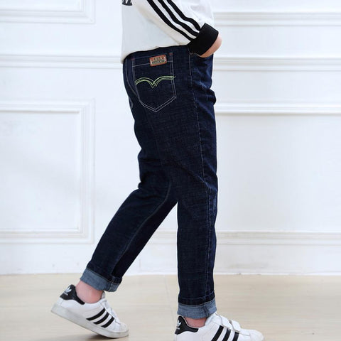 SheeCute Boys Spring Autumn jeans Kids Denim pants casual Fit Stretch Straight-TB01311-Veeddydropshipping
