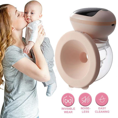 Portable LCD Electric Wearable Breast Pump Automatic Hands-free Silent-TB00663-Veeddydropshipping