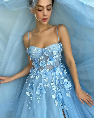 Prom Dresses Side Split Tulle-WF01639-Veeddydropshipping