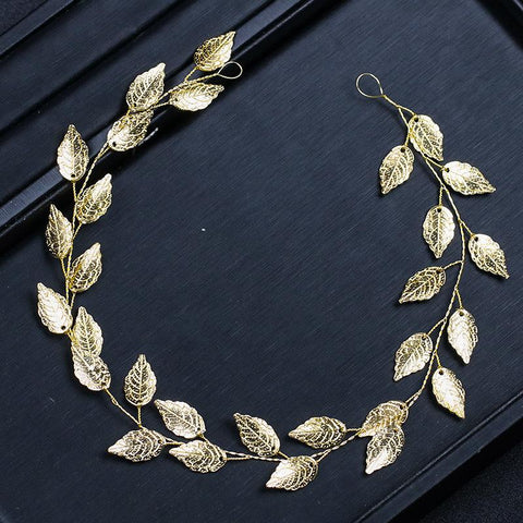 Tiaras Leaves Wedding Hair Accessories Women Hair Jewelry -JW00530-Veeddydropshipping