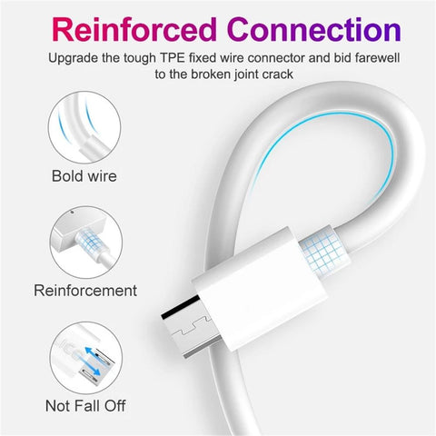 Original Micro USB Cable Fast Charging For Redmi 7 7A Note 5 Mobile Phone Microusb USB-PA01031-Veeddydropshipping