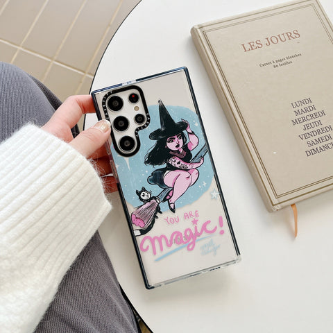 for Samsung Galaxy S22 Ultra S21 S20 S22  Plus S23 Ultra Soft TPU Cute Graffiti  labels-PA00229-Veeddydropshipping