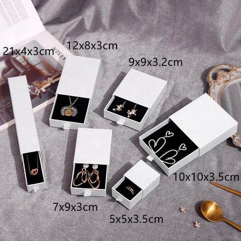 custom paper jewelry box gift packaging box printed  -JW0169-Veeddydropshipping